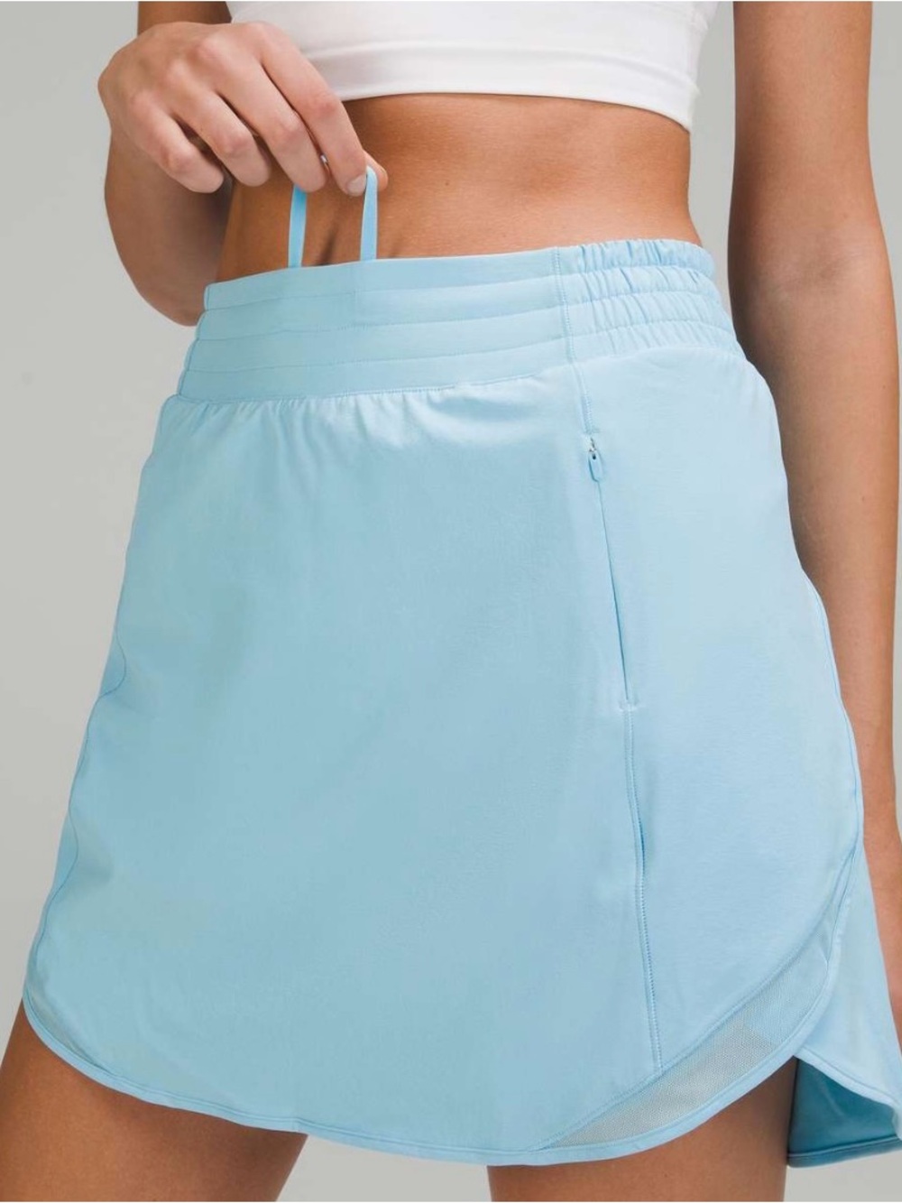 Lululemon Hotty Hot High-Rise Skirt *Long
Blue Chill Built in shorts W tote 12